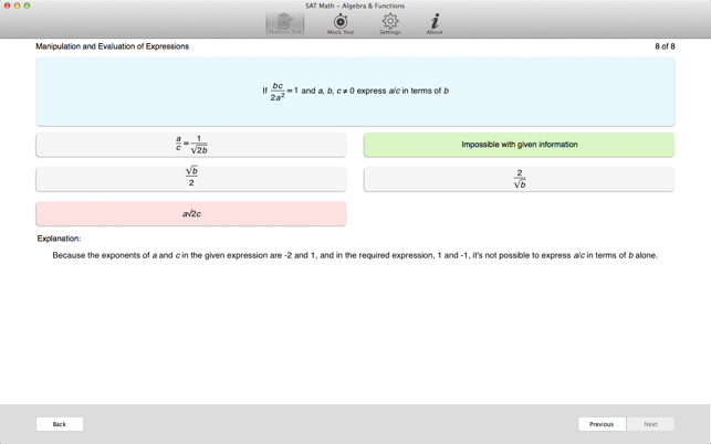 SAT Math - Algebra & Functions(圖4)-速報App