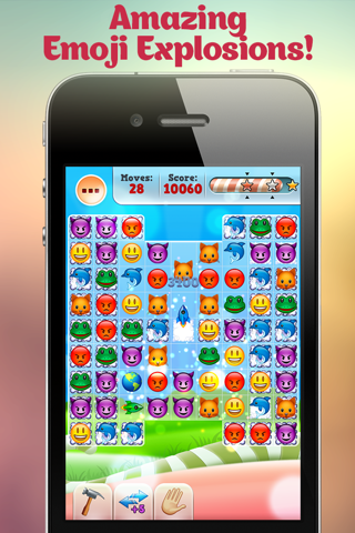 Happy Daze - Match 3 Puzzle Game with Emoji Keyboard Characters screenshot 3