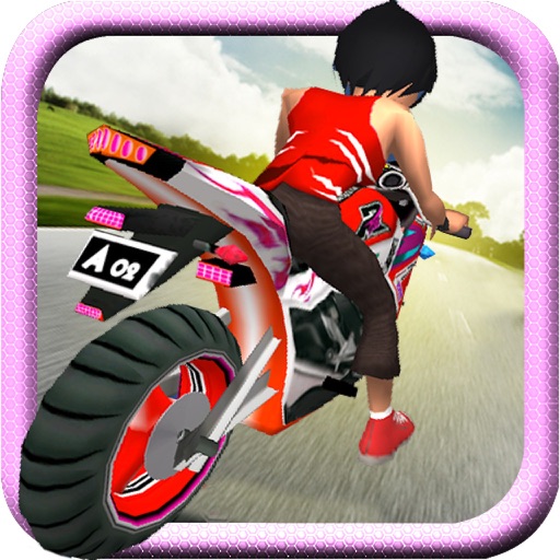 Cute Girl Bike Racer ( 3d MotorCycle Stunts, Driving & Racing Game ) Icon