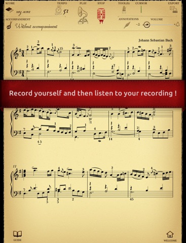 Play Bach – Variations Goldberg : I. Aria (partition interactive pour piano) screenshot 3