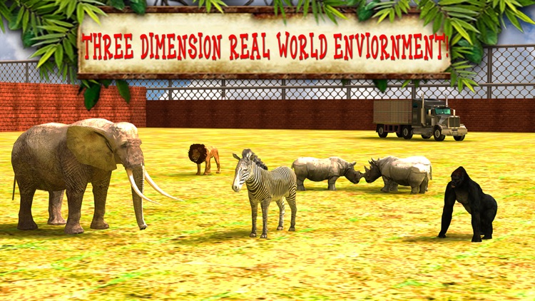 Zoo Animal Transport Truck Driving and Parking Mania screenshot-3