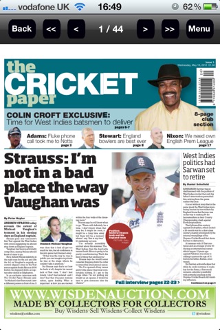 The Cricket Paper screenshot 2