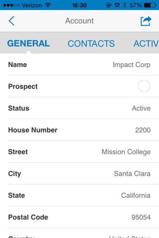 SAP Hybris Cloud for Customer for iPhone screenshot 4