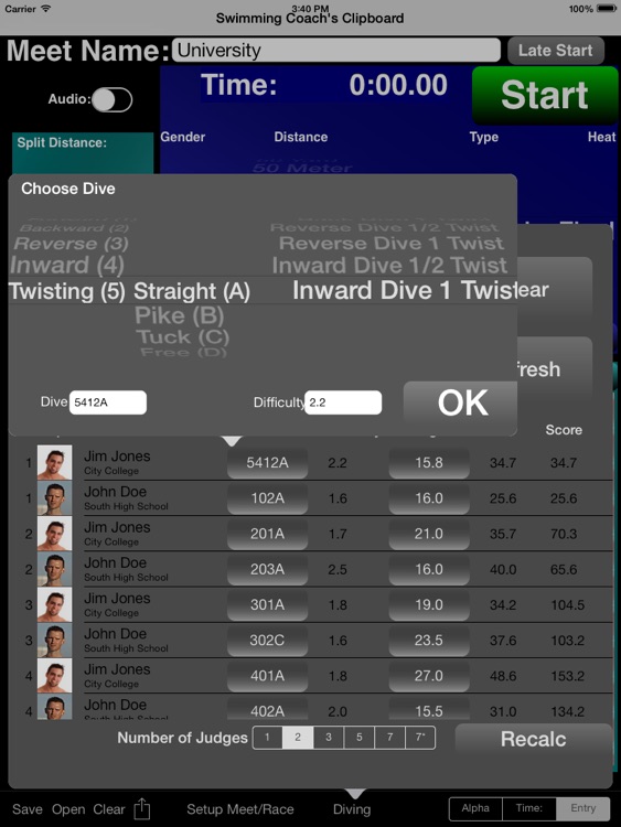 Swimming Coachs Clipboard iPad screenshot-4