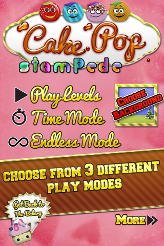 Cake Pops Stampede - Free Match Three Puzzle Game screenshot 3
