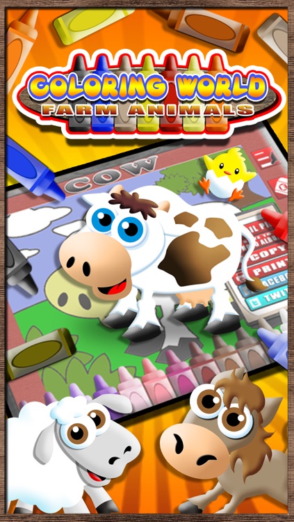 Coloring World Lite - A Farm Animal Learning Book for Kids