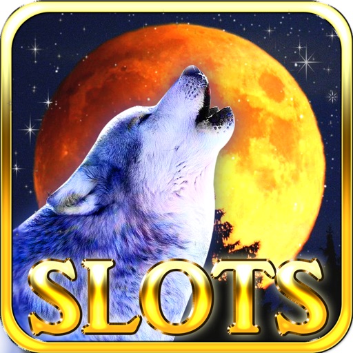 Wolf Howling Casino Slots-Check Your Full Moon Calendar & Spin to Win! icon