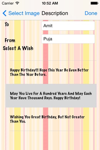 Birthday Personalized Wishes screenshot 4