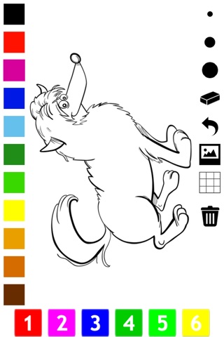 Dog Coloring Book for Children: Learn to draw and color dogs and puppies screenshot 3