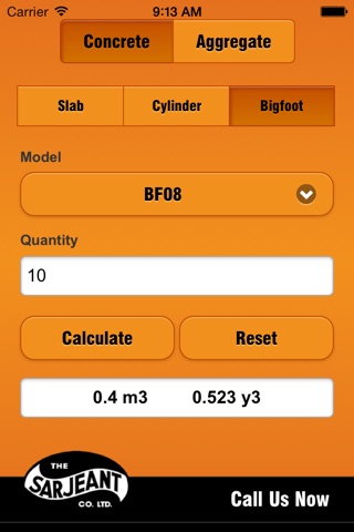 Con-Agg Calc screenshot 2