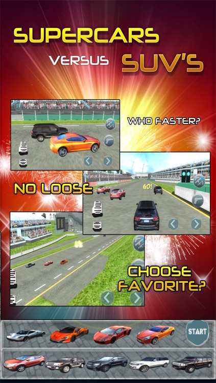 Supercar vs SUV Racing 3D Sim