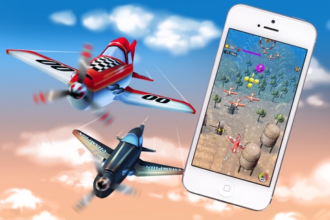 Plane Heroes - Best Free Flight Game with Easy Control and Cartoonish 3D Graphics screenshot 2