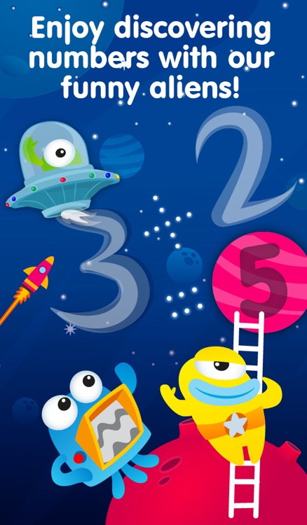 Aliens & Numbers - games for kids to learn maths and practice counting (Premium)