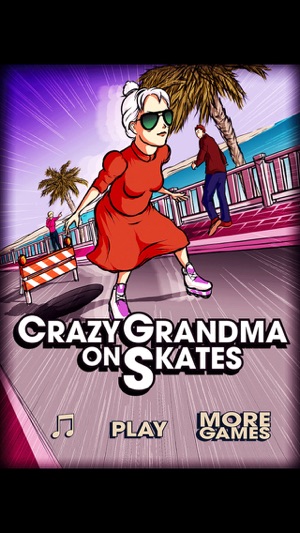 Crazy Grandma On Skates Free(圖1)-速報App