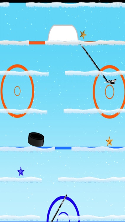 The hockey puck luck - dropping down to the net for goal - Free Edition screenshot-3