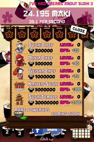 Sushi Clickers (the Cookie saga) screenshot 4
