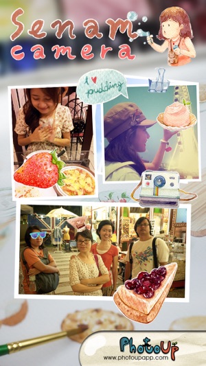 Senam Camera by PhotoUp Watercolor Stamps Frame Filter photo(圖4)-速報App