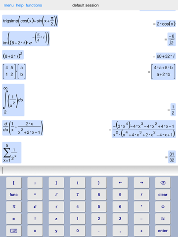 Symbolic Calculator HD screenshot 2