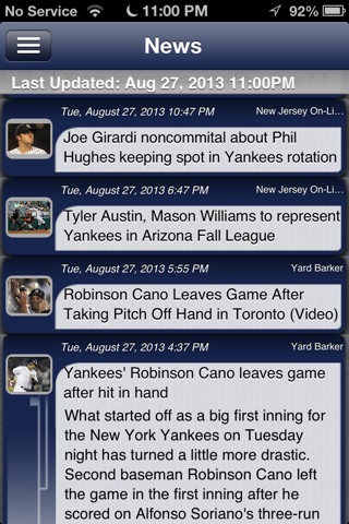 New York Y Baseball Live screenshot 4