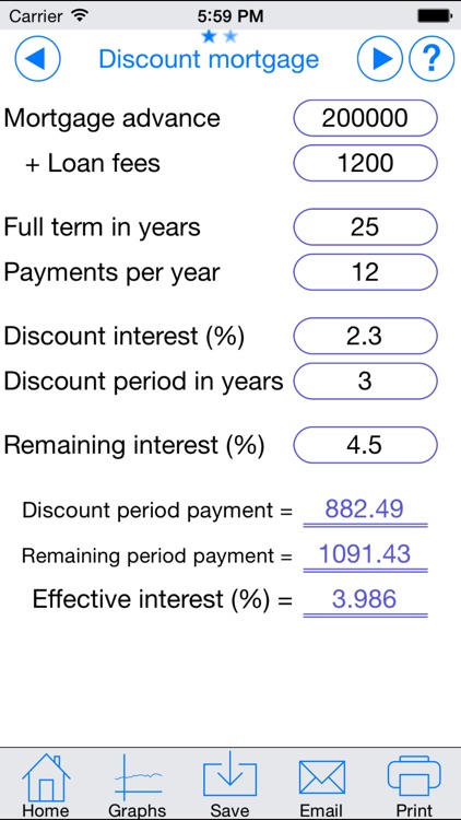 Finance.Calc - Loan, Mortgage, Option and Investment Calcs