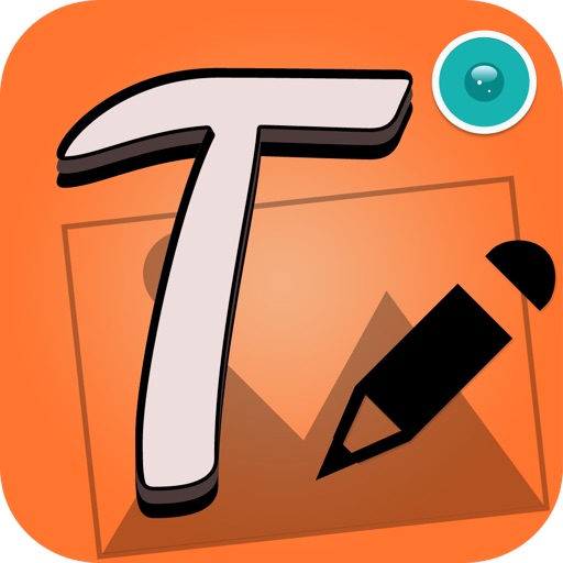 Arty Text on photos - add colorful text and cool fonts over photos