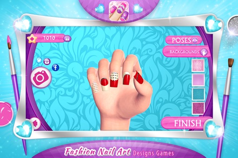 Fashion Nail Art Designs Game: Pink Nails Manicure Salon and Beauty Studio for Girls screenshot 4