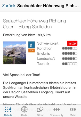 Touren: Leoganger Heimathotels- Forsthofgut & Salzburger Hof screenshot 3