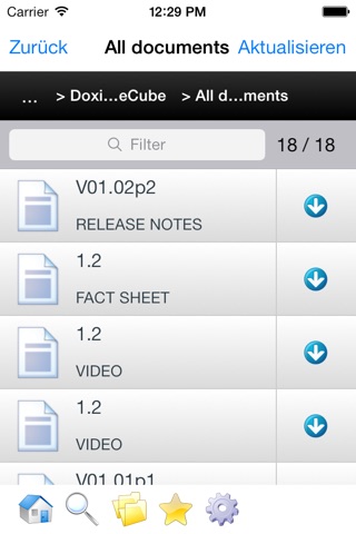 DOXiS4 mobileCube screenshot 2