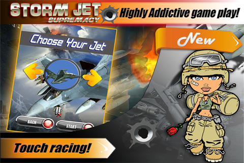 Aerial Jet Shooting War: Pro Air Combat Fighter Sim Game HD screenshot 2