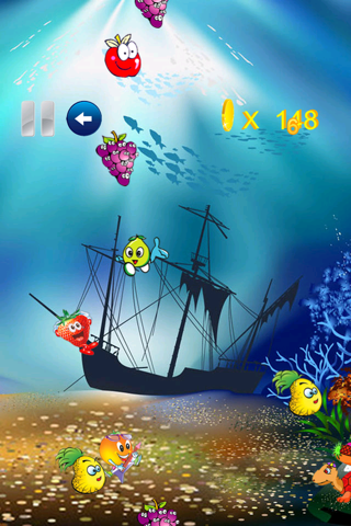 Fruits shooter game - simple logical game for all ages HD Free screenshot 2