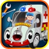 Ambulance Wash & Garage – Maintain & Repair Dirty Cars, Modify Hospital Vehicles Add Paint, Tattoos, Stickers, Wheels & Rims Kids Games
