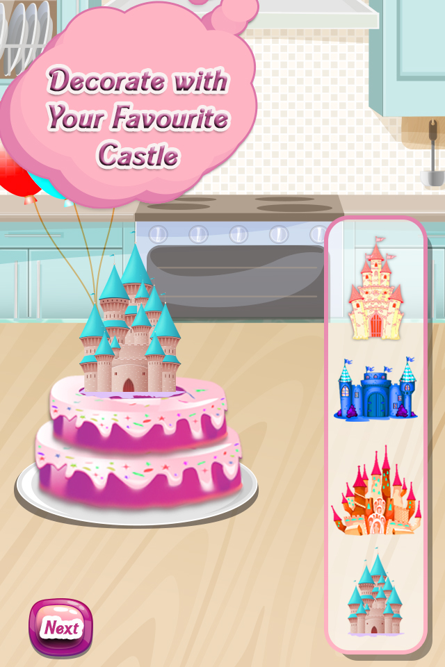 Princess Palace Cake maker - Bake a cake in this crazy chef parlour  desserts cooking game