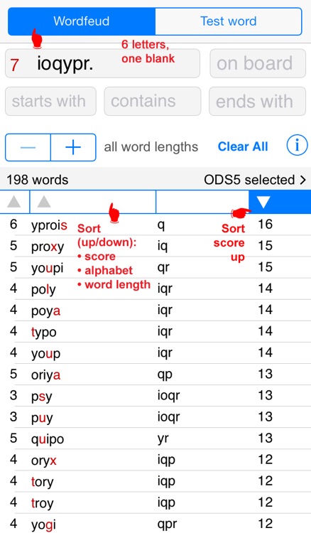 F Words Finder Wordfeud Français/French - find the best words for Wordfeud, crossword and cryptogram