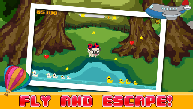 Le Pugbug Fly! -  Adventure Run of a Tiny Flying Puppy Pug L(圖4)-速報App