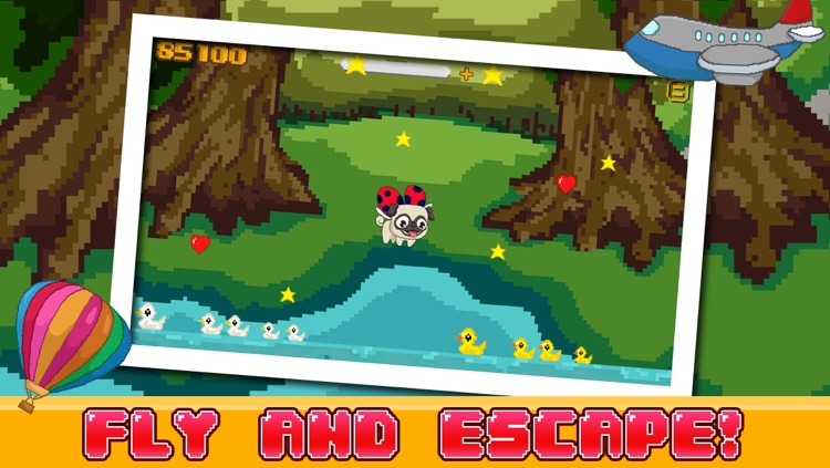 Le Pugbug Fly! -  Adventure Run of a Tiny Flying Puppy Pug Ladybug screenshot-3