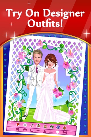 Celebrity Weddings Dash Bride And Groom Fashion Dress Up Free - Taylor Miley And Kristen Edition screenshot 4