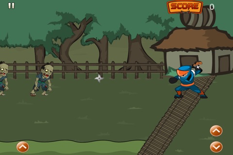 A Fighting Retro Ninja Urban Undead - Fighting Slash Adventure Game Free screenshot 2