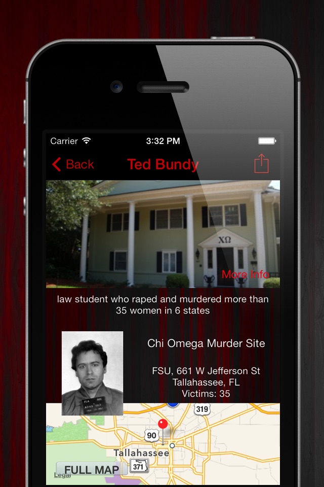 Killer GPS: Crime Scene, Murder Locations and Serial Killers screenshot 4