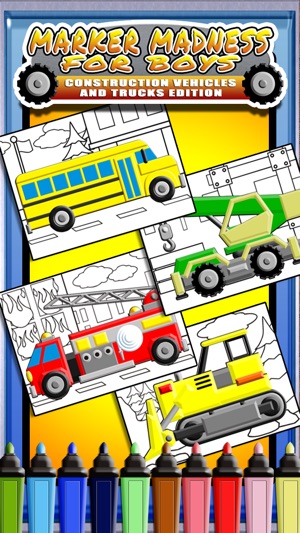 Marker Mania for Boys Lite - A Free Truck & Construction Col(圖1)-速報App