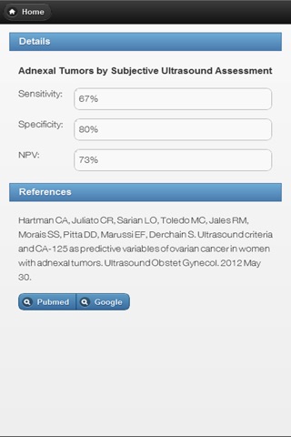 Sensitivity & Specificity screenshot 3