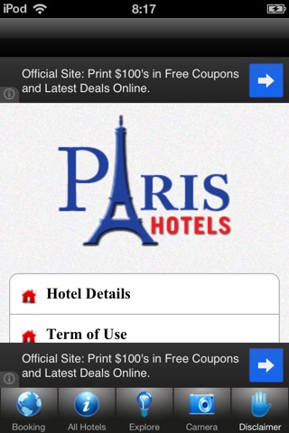 Paris Hotels Discount Booking screenshot 4