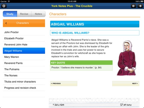The Crucible York Notes GCSE for iPad screenshot 2