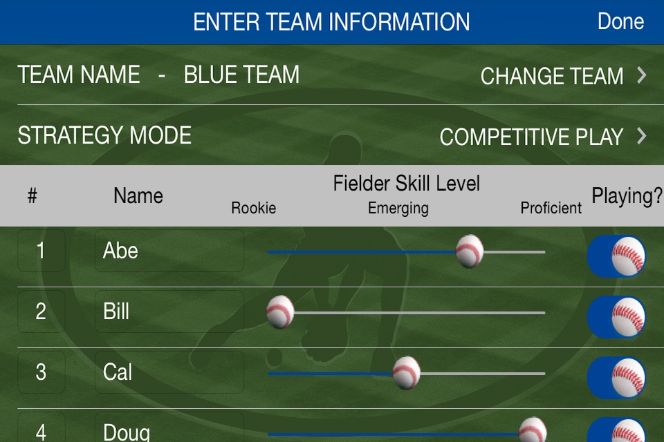 Play Ball Lineup  - Youth Baseball and Softball Lineup Maker screenshot 3