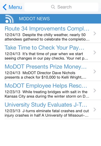 MoDOT Now screenshot 2