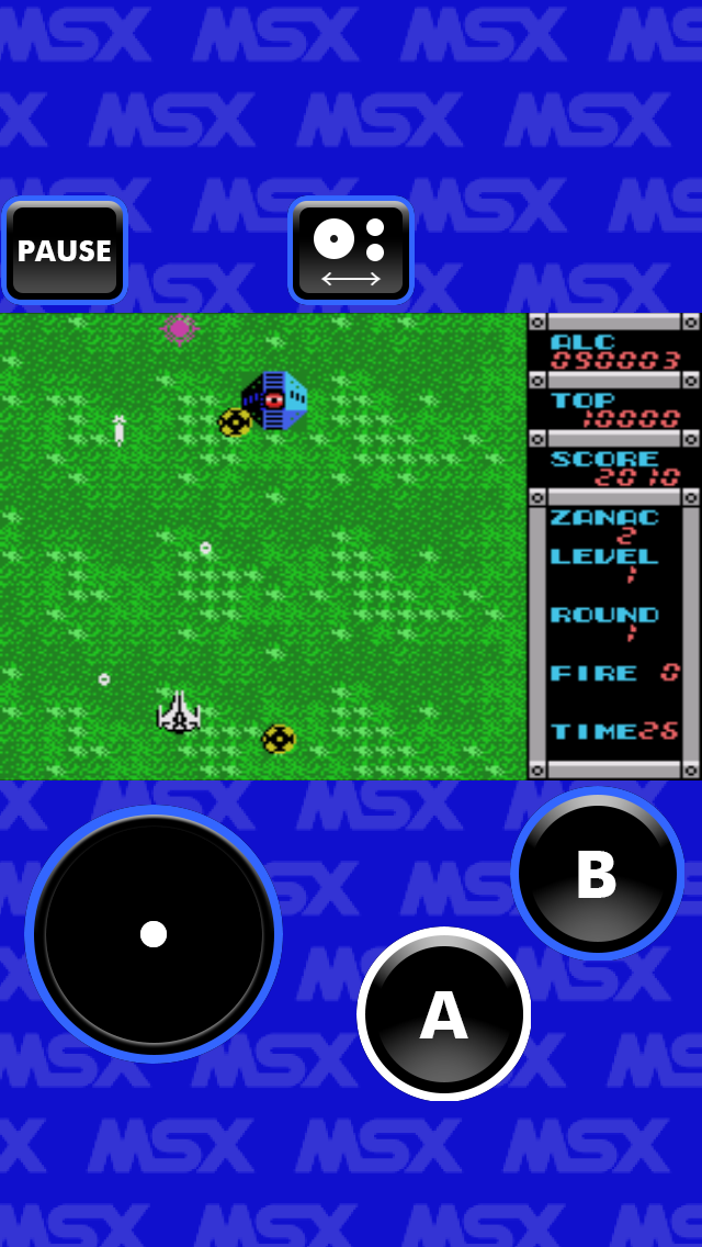 Screenshot from ZANAC MSX