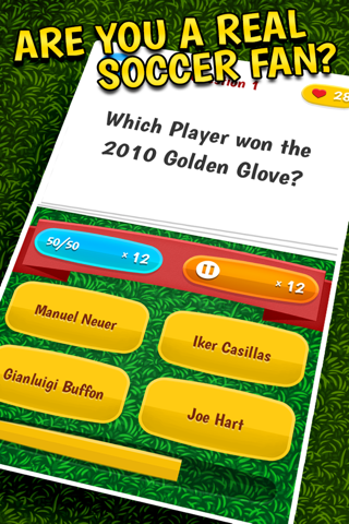 Soccer Quiz - a trivia game for football fans screenshot 2