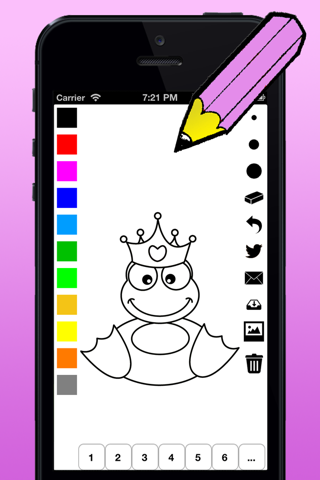 Princess Coloring Book for Girls: learn to color cinderella, kingdom, castle, frog and more screenshot 3