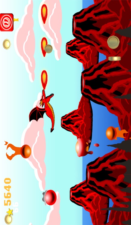 Dragon Vs. Fire Ballz - HD Flying Game screenshot-3