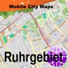 Ruhrgebiet Street Map.