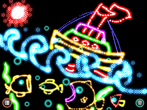 Glow Doodle !! - Paint, Draw and Sketch with Sparkle Glowing Particles screenshot 3